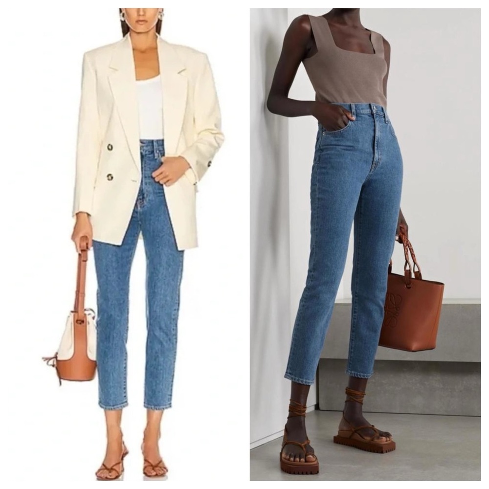 NEW SLVRLAKE Beatnik Ankle Jean Size 29 in Forever Blue New Denim Stretch NWT 22